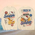 Snapple Peach Tea Hello Kitty Vintage Vibe Shirt Snapple Merch Cute Gifts For Friends - Merchluma