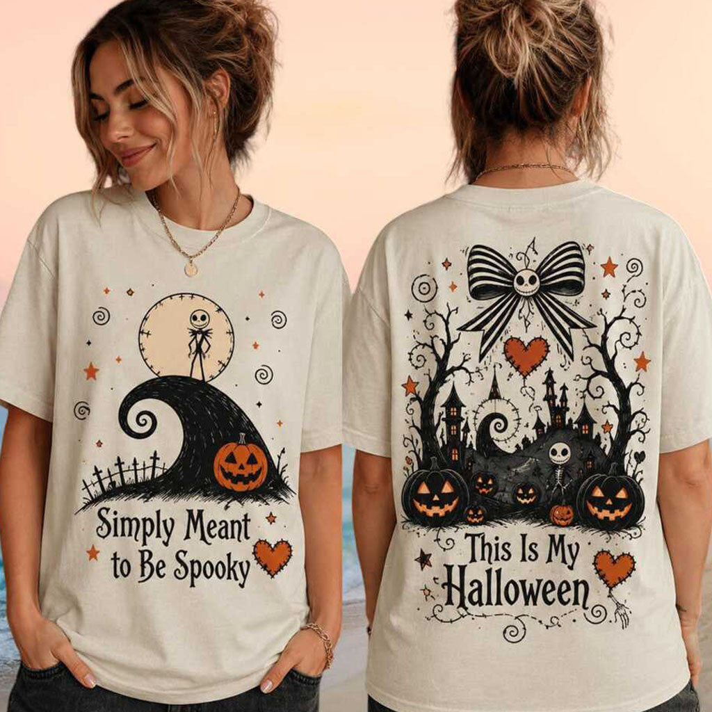 Simply Meant To Be Spooky Nightmare Halloween Holiday Shirt Gifts For Halloween Lovers - Merchluma
