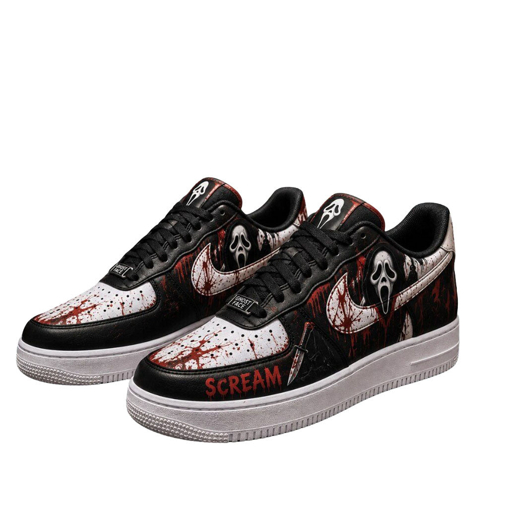 Ghostface 30Th Anniversary 1996 2026 Shoes Sneakers Scream Movie Merch Gift For Horror Fans - Merchluma