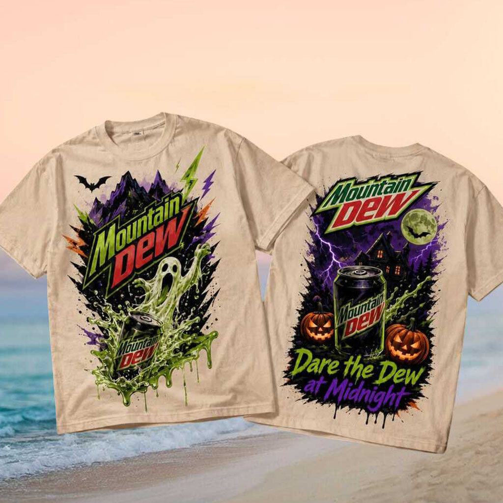 Mountain Dew Dare The Dew At Midnight Halloween Shirt Mountain Dew T-Shirt Halloween Gifts - Merchluma