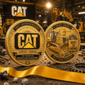 CAT 101st Anniversary Emblem Commemorative Coin Built To Endure Coin Present For Fathers - Merchluma