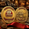 Indian Motorcycle 125th Anniversary Commemorative Coin Born To Ride Coin Gift For Brothers - Merchluma