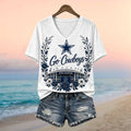 Dallas Cowboys AT&T Stadium Floral V-Neck Shirt Dallas Cowboys Merch Gifts For Football Fan - Merchluma