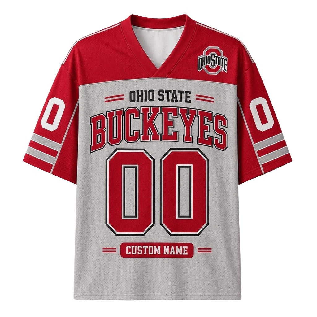 Custom Ohio State Buckeyes Jersey Ohio State Buckeyes Apparel Gifts For Football Fans - Merchluma