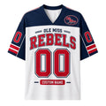 Custom Ole Miss Rebels Jersey Football Game Day Apparel Ole Miss Rebels Fans Gifts - Merchluma