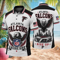 Atlanta Falcons Rise Up Stadium Skyline Polo Shirt Game Day Outfit Atlanta Falcons Lovers Gifts - Merchluma