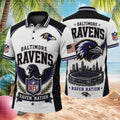 Baltimore Ravens Raven Nation Stadium Polo Shirt Gameday Clothes Football Lovers Gifts - Merchluma