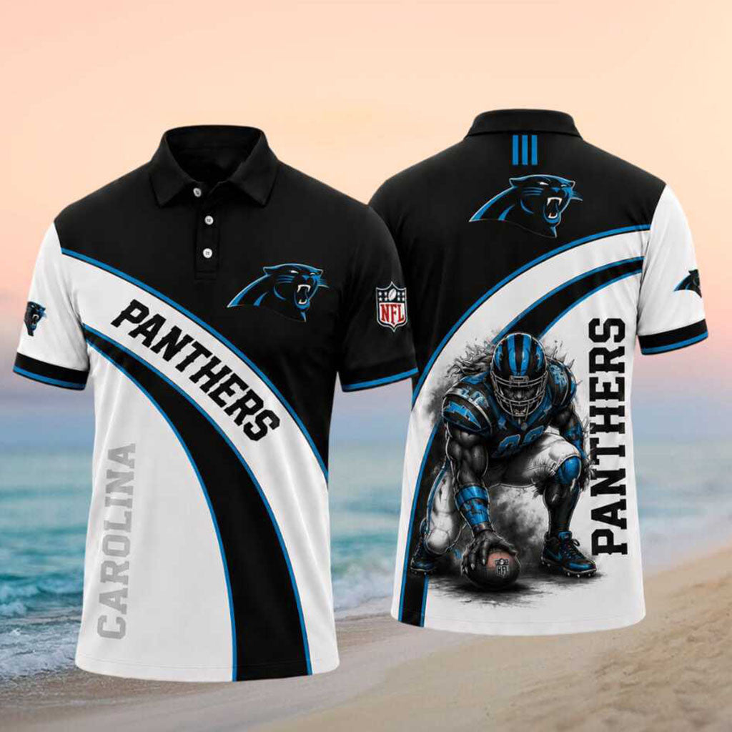 Carolina Panthers Football Club Polo Shirt Carolina Panthers Merch Gifts For Football Fans - Merchluma