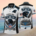 Carolina Panthers Keep Pounding Polo Shirt Carolina Panthers Merch Football Fans Gift Ideas - Merchluma