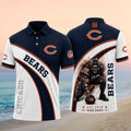 Chicago Bears Merch Bear Down Est 1920 Polo Shirt Gift Ideas For Football Lovers - Merchluma