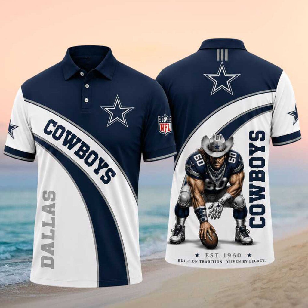 Dallas Cowboys Merch Built On Tradition Driven By Legacy Polo Shirt Dallas Cowboys Fans Gifts - Merchluma