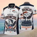 Denver Broncos Football Stadium Polo Shirt Denver Broncos Merch Gifts For Football Lovers - Merchluma