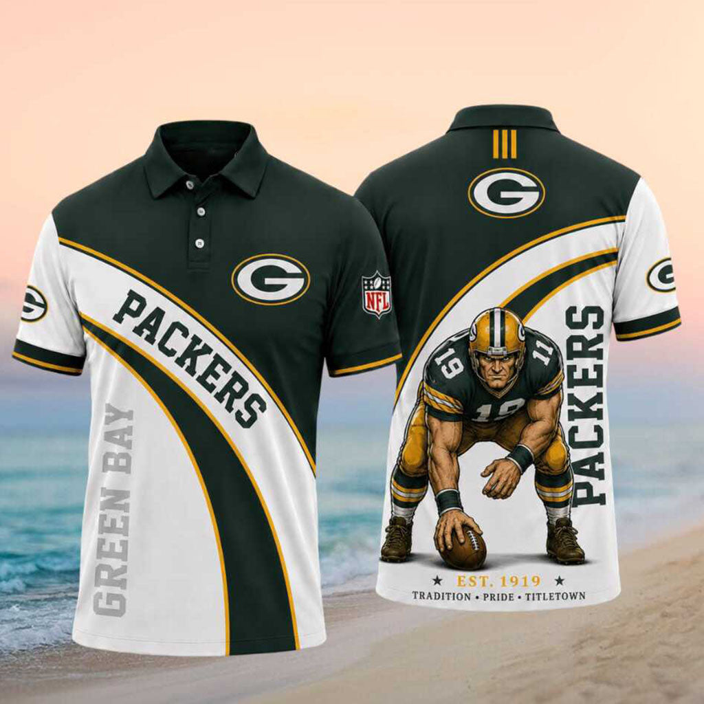 Green Bay Packers Merch Tradition Pride Titletown Polo Shirt Gifts For Packers Lovers - Merchluma
