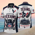 Houston Texans Merch Houston Texans Bulls On Parade Polo Shirt Football Fans Gifts - Merchluma