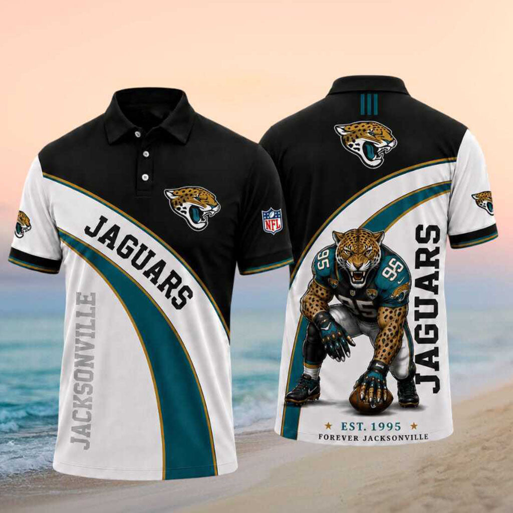 Jacksonville Jaguars Merch Jaguars Forever Jacksonville Polo Shirt Gifts For Football Fans - Merchluma
