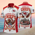 Kansas City Chiefs Merch Chiefs Kingdom Stadium Polo Shirt Best Gift For Football Lovers - Merchluma