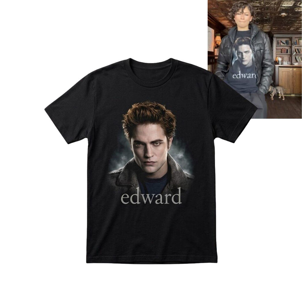 Zendaya X The Drama Twilight Edward T-Shirt 2026 Unique Gifts For Besties - Merchluma