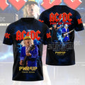 ACDC Pwr Up World Tour 2026 T-Shirt ACDC Concert Shirt Gifts Ideas For Rock Lovers - Merchluma