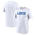 Detroit Lions Merch 2026 Detroit Lions Primetime Legend Wordmark T-Shirt White Best Fan Gifts - Merchluma