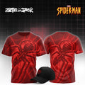 Cactus Jack x SPIDER-MAN Brand New Day T-Shirt Red Travis Scott Merch Besties Gifts - Merchluma