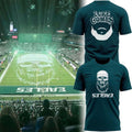Philadelphia Eagles X Luke Combs Skull-Beard T-Shirt Luke Comb Tour Merch 2026 Gift For Fans - Merchluma