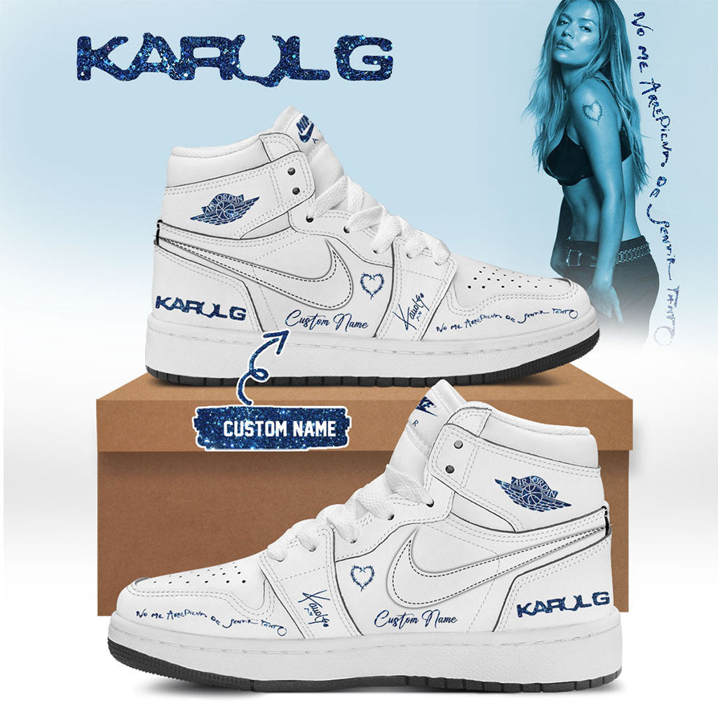 Personalized Karol G Merch 2026 No Me Arrepiento De Sentir Tanto Sneakers Music Lover Gifts - Merchluma