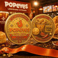 Popeyes 54th Anniversary Commemorative Coin Louisiana Flavor Coin Fast Food Lover Gifts - Merchluma