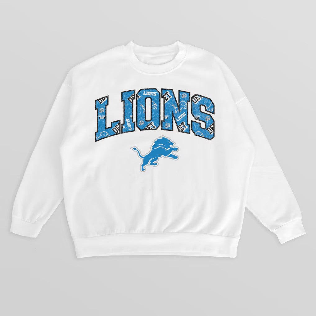 Detroit Lions Merch 2026 Detroit Lions Gameday Couture Sweatshirt White Gift For Football Lover - Merchluma