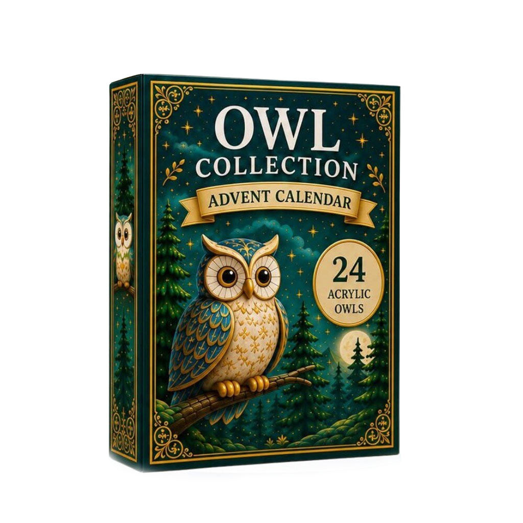 Owl Collection Advent Calendar 24 Day Countdown Set Christmas Gift For Owl Lovers - Merchluma