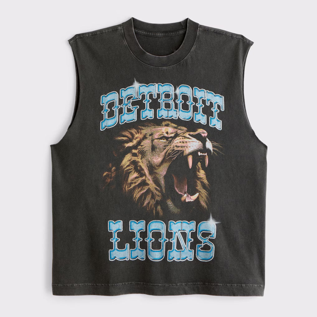 Detroit Lions Merch 2026 Detroit Lions Abercrombie And Fitch Tank Top Gifts For Football Fan - Merchluma