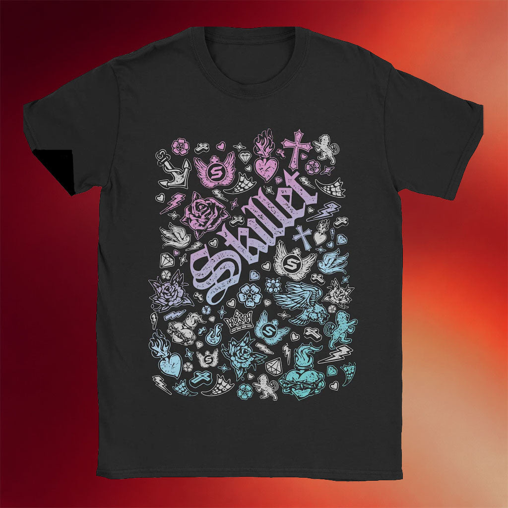 Skillet Merch 2026 Skillet Tattoo T-Shirt Music Lover Gift Ideas For Him - Merchluma