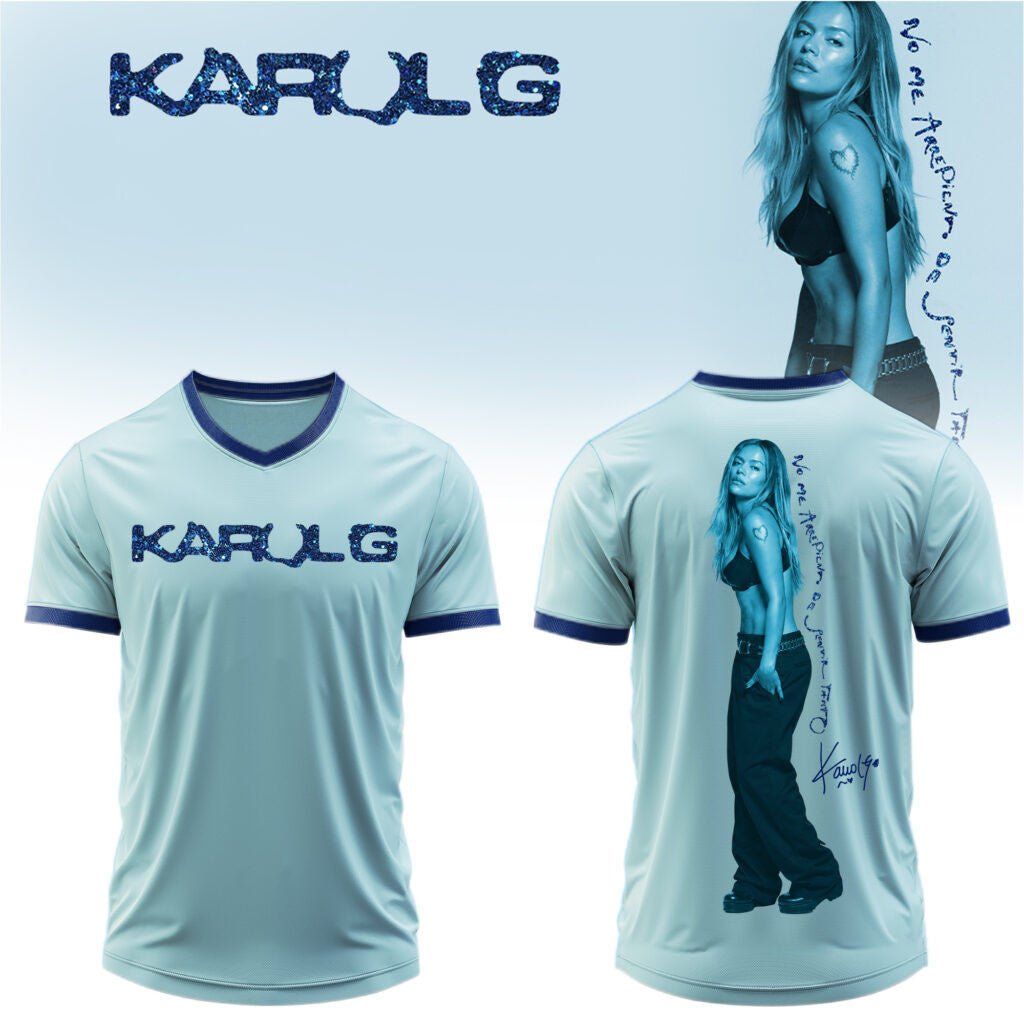 Karol G Album No Me Arrepiento De Sentir Tanto Jersey Shirt 2026 Karol G Merch Music Fan Gifts - Merchluma