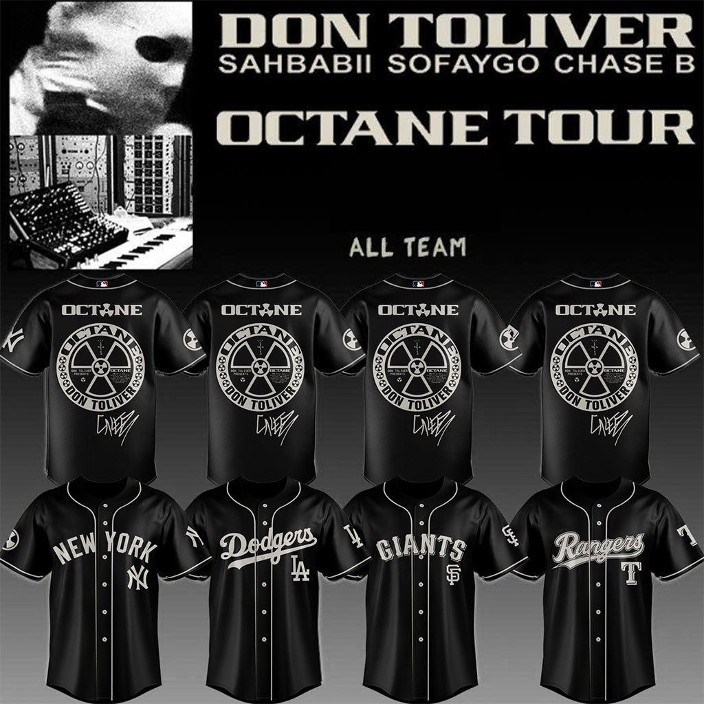All Baseball Team X Don Toliver Octane Tour Jersey Don Toliver Merch Octane 2026 Gift For Fans - Merchluma