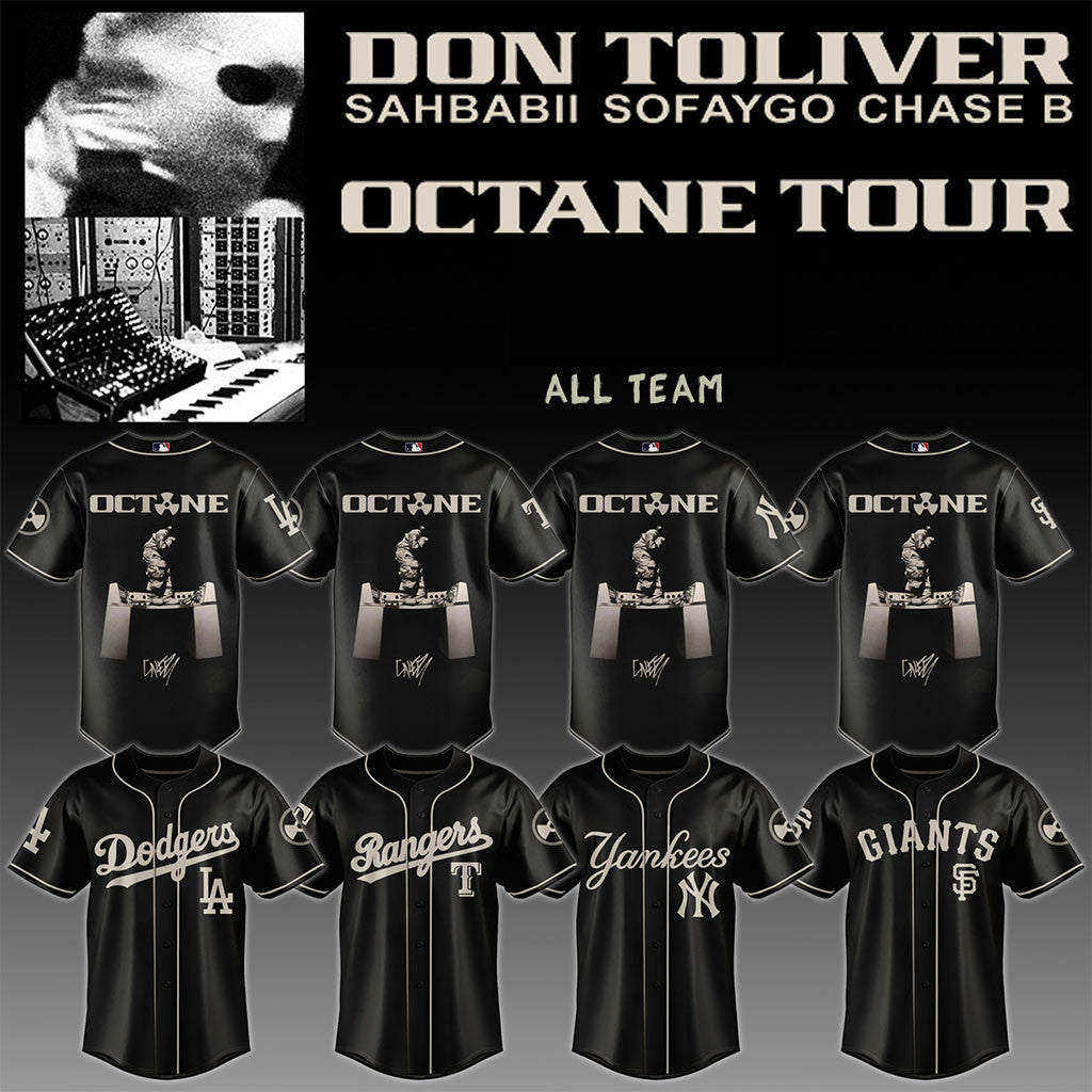 All Baseball Team X Don Toliver Octane Tour Jersey Don Toliver Merch Octane 2026 Rap Fan Gear - Merchluma