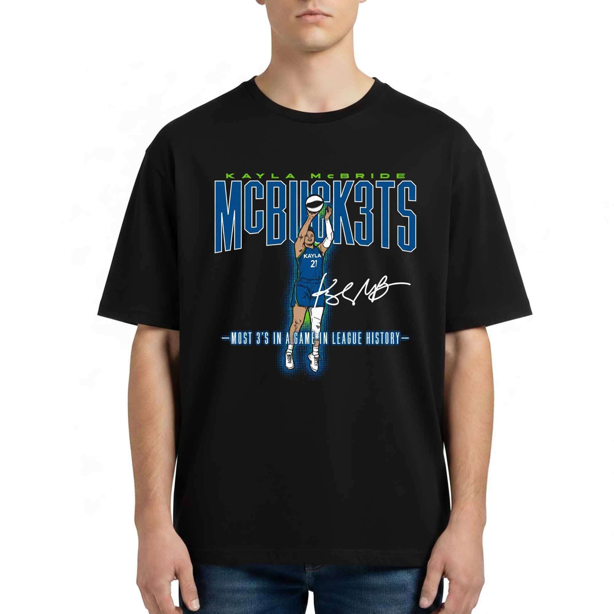 Kayla McBride MCBUK3TS Most 3's In A Game In League History Shirt Minnesota Lynx Merch - Merchluma