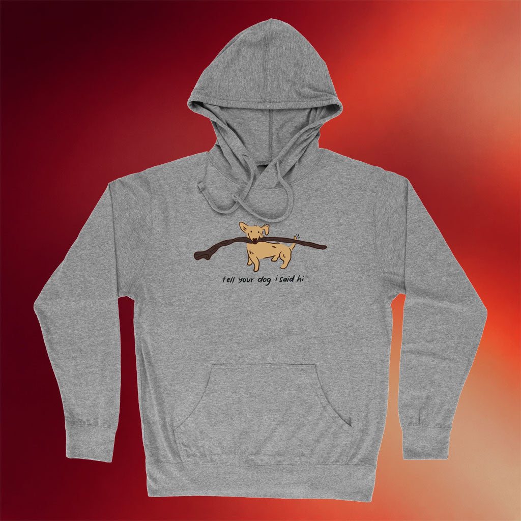 Tell Your Dog I Said Hi Merch 2026 Big Stick Hoodie Best Gift For Dog Lovers - Merchluma