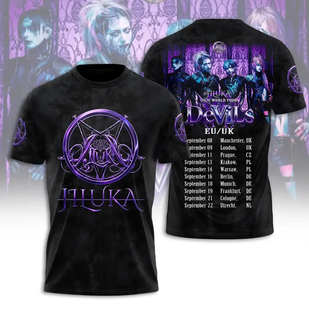 Jiluka EU UK World Tour 2026 T-Shirt Jiluka Merch Cool Gifts For Music Lovers - Merchluma