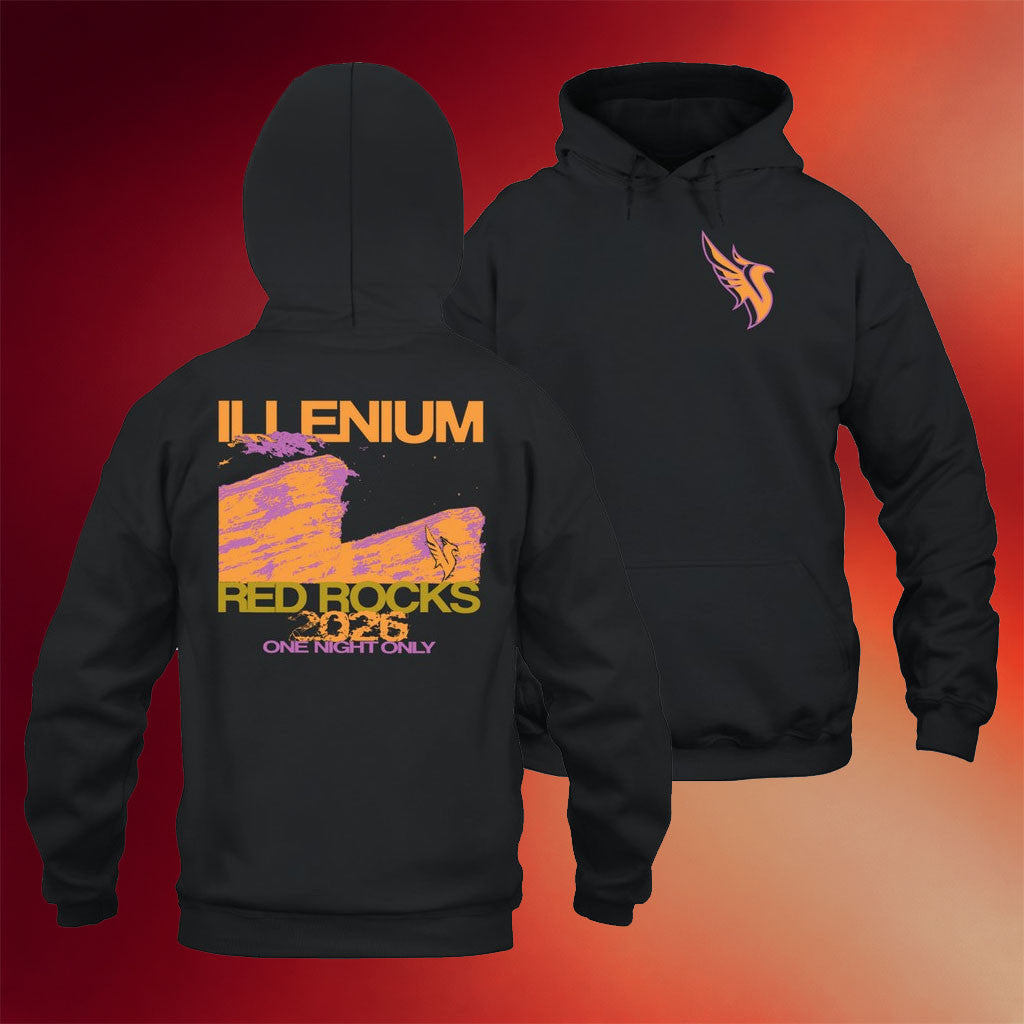 Illenium Merch 2026 Illenium Red Rocks One Night Only Hoodie Present For Music Lovers - Merchluma