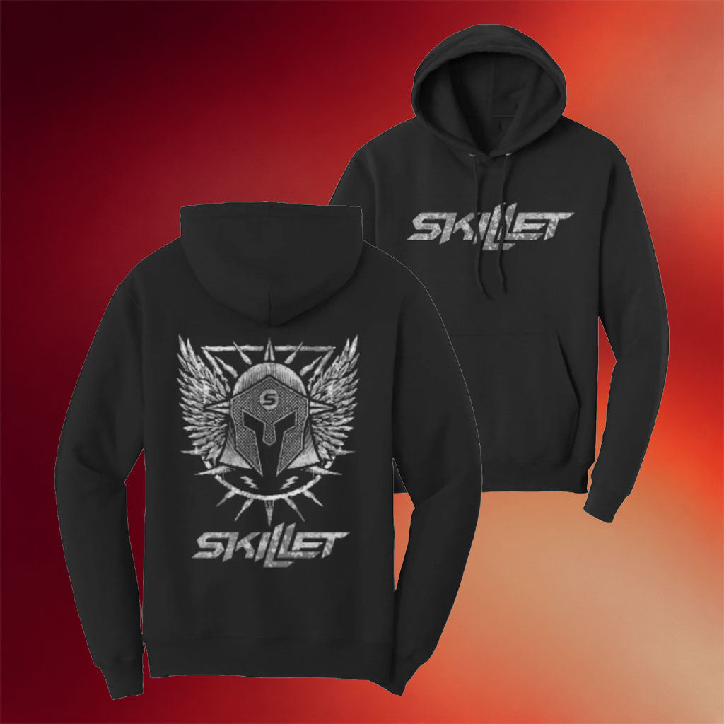 Skillet Merch 2026 Skillet Armor Logo Hoodie Gift Ideas For Rock Music Lovers - Merchluma