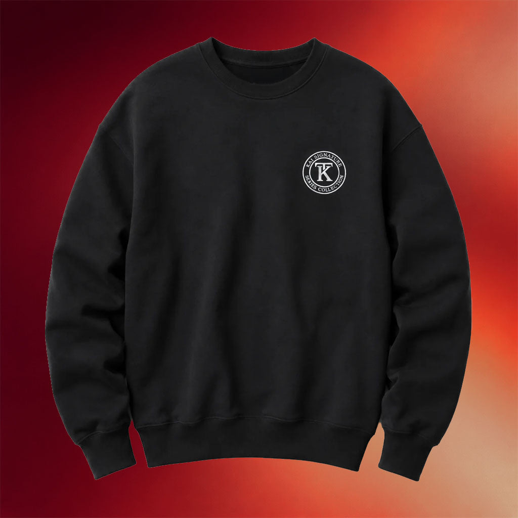 Kai Trump Merch 2026 Kai Signature Crewneck Sweatshirt Black Gift For Sisters - Merchluma