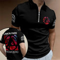 Linkin Park World Tour 2026 Zip Polo Shirt Linkin Park From Zero Merch Gifts For Dudes - Merchluma