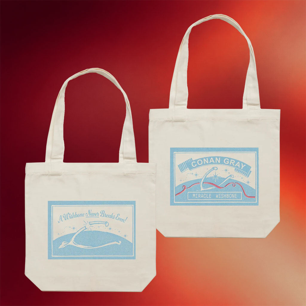 Conan Gray Merch 2026 Miracle Wishbone Tote Bag Birthday Gift Ideas For Her - Merchluma