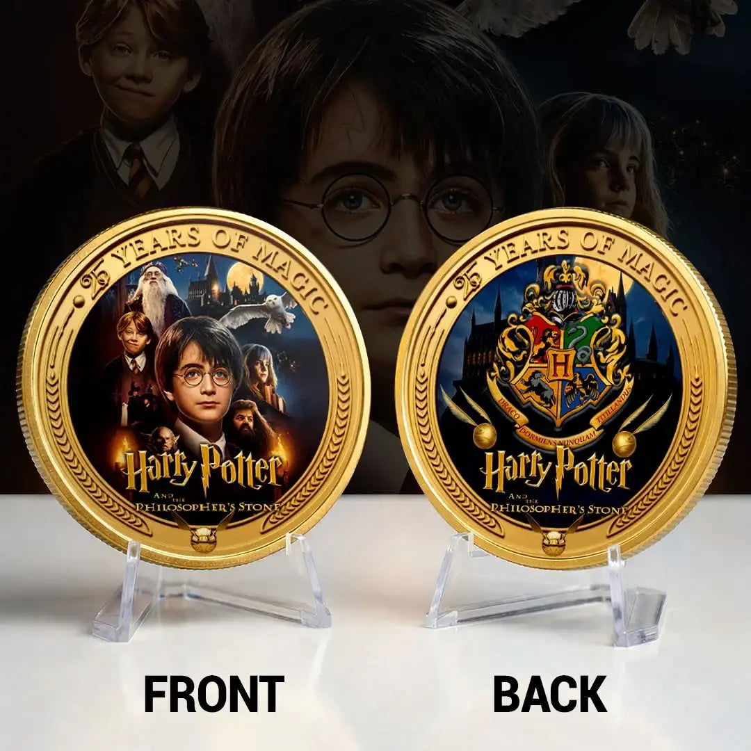 Harry Potter 25 Years Of Magic Commemorative Coin 2026 Harry Potter Merch Gifts For Movie Fan - Merchluma