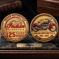 Indian Motorcycle Merch 125th Anniversary American Legend Commemorative Coin Display Decor - Merchluma