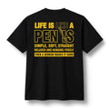 Life Is Like A Penis Simple Soft Straight Relaxed And Hanging Freely Shirt Funny Adults T-Shirt - Merchluma