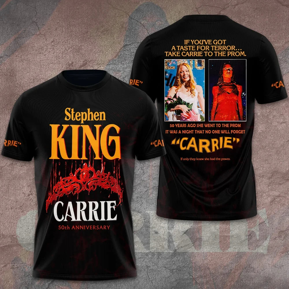 Stephen King Carrie 50th Anniversary T-Shirt Carrie Merchandise Best Gifts For Horror Lovers - Merchluma