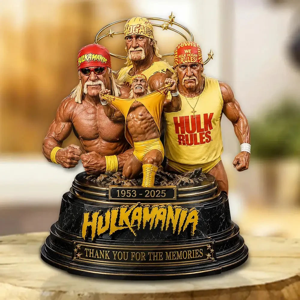 Hulk Hogan 1953 2025 Thank You For The Memorial Acrylic Plaque Hulk Hogan Merchandise - Merchluma
