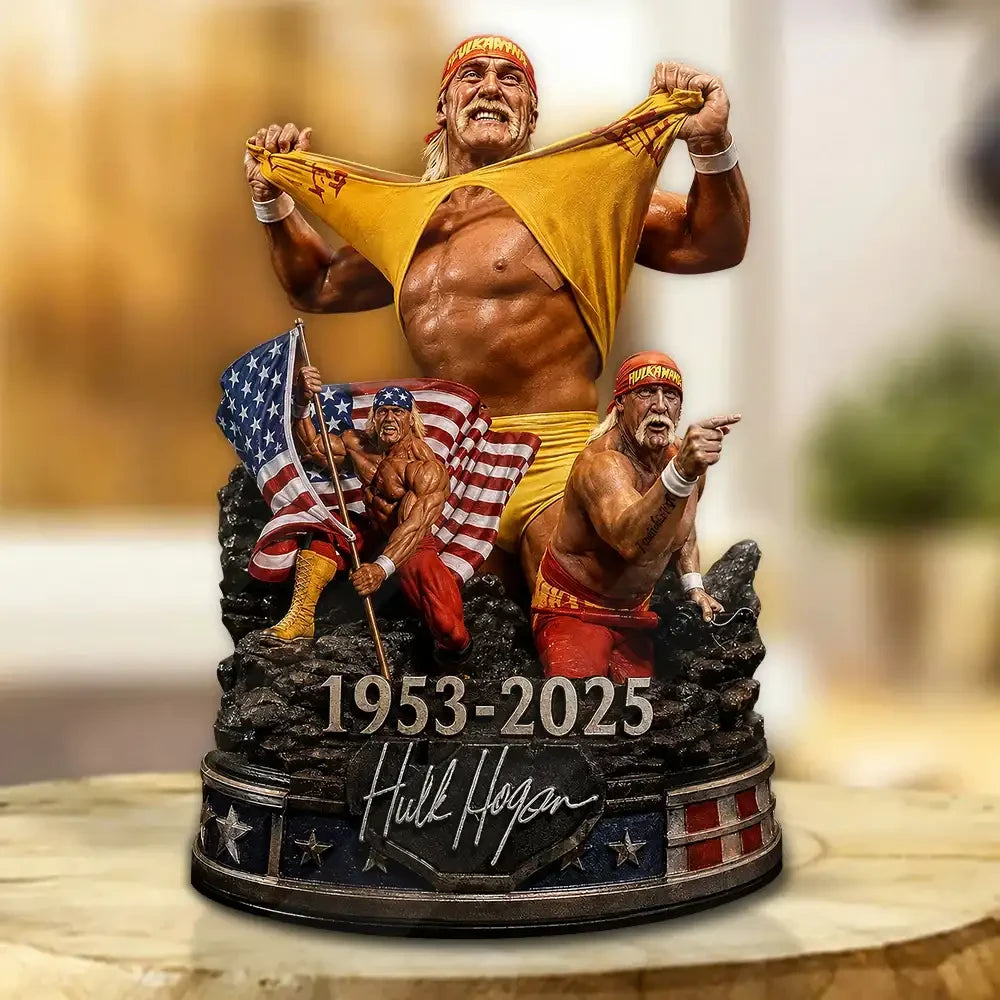 Hulk Hogan Thank You For The Memorial 1953 2025 Acrylic Plaque Hulk Hogan Merch Display Decor - Merchluma
