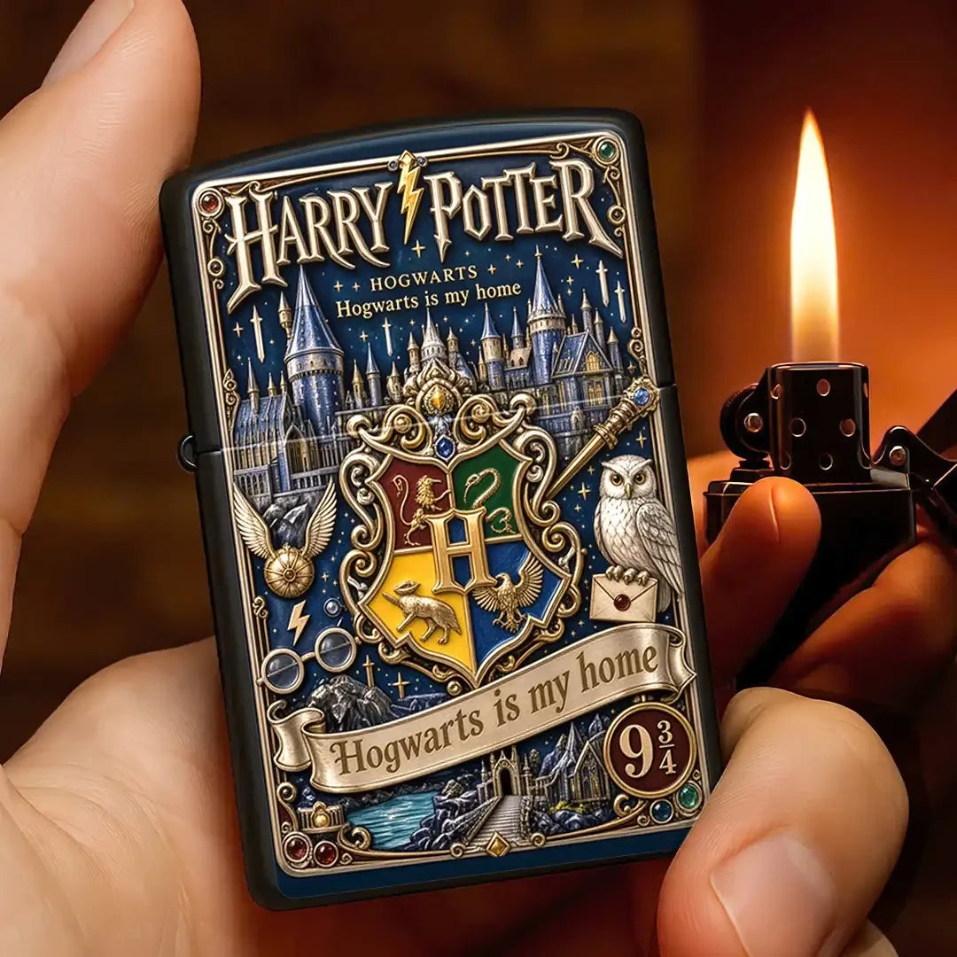 Harry Potter 25th Anniversary Lighter Case Hogwarts Is My Home Harry Potter Merch Him Gifts - Merchluma