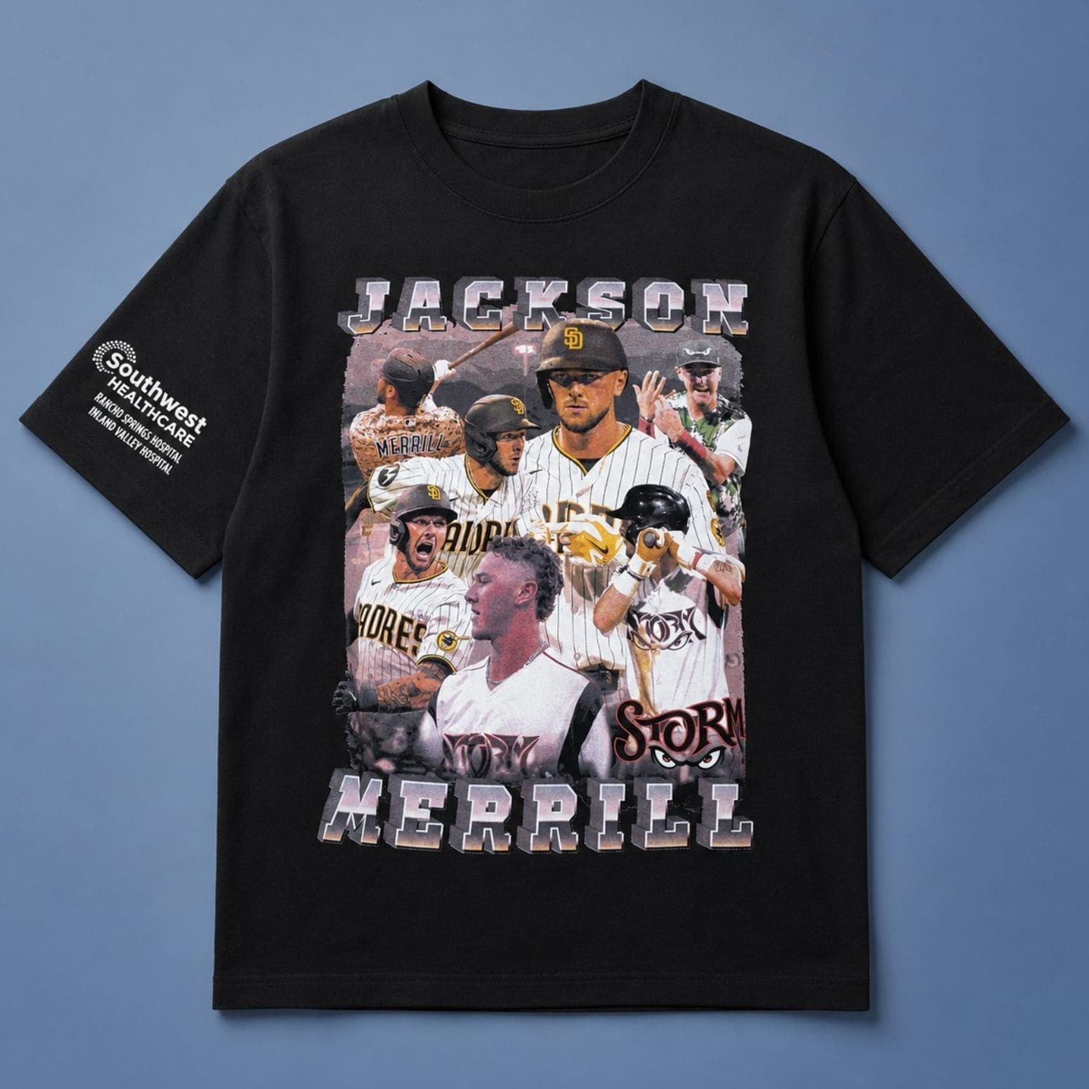 Lake Elsinore Storm Jackson Merrill Graphic T-Shirt San Diego Padres Merch Gifts For Fans - Merchluma